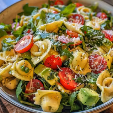 Tasty Grinder Tortellini Salad taken with iphone 15 pro max --iw 2 --ar 4:5 --v 6.0 --raw