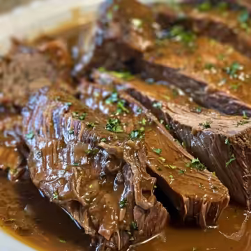Tender Jamaican Pot Roast taken with iphone 15 pro max --iw 2 --ar 4:5 --v 6.0 --raw