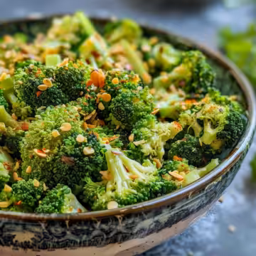 The Best Broccoli Salad taken with iphone 15 pro max --iw 2 --ar 4:5 --v 6.0 --raw