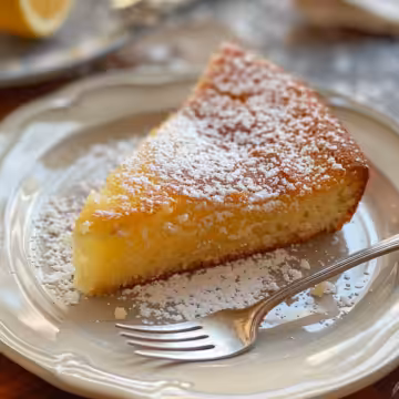 Traditional Irish Lemon Pudding Cake taken with iphone 15 pro max --iw 2 --ar 4:5 --v 6.0 --raw