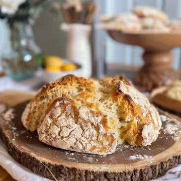 Traditional Irish Soda Bread – 4-Ingredient Recipe taken with iphone 15 pro max --iw 2 --ar 4:5 --v 6.0 --raw