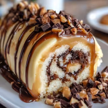 Turtle Caramel Chocolate Cake Roll: Decadent Dessert taken with iphone 15 pro max --iw 2 --ar 4:5 --v 6.1 --raw