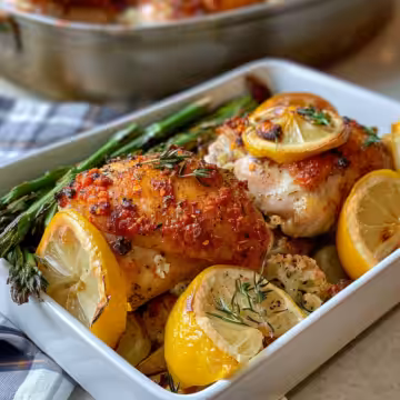 Why Lemon Paprika Roast Chicken Thighs Are Irresistible taken with iphone 15 pro max --iw 2 --ar 4:5 --v 6.0 --raw